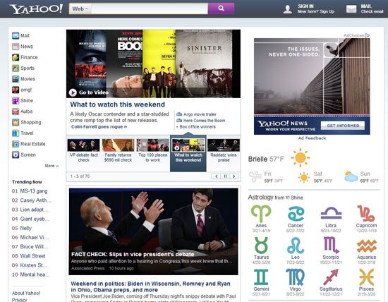 梅耶爾操刀雅虎主頁改版：Yahoo!不再是紫色