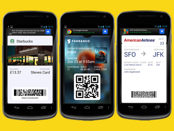 被移植到Android平臺中的Passbook。