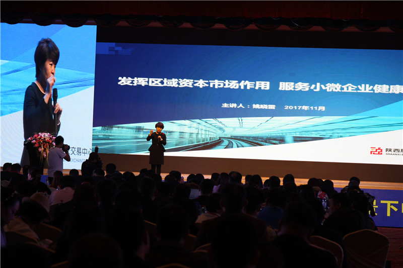 陜西股權交易中心副總經理姚曉雷發(fā)表主題演講