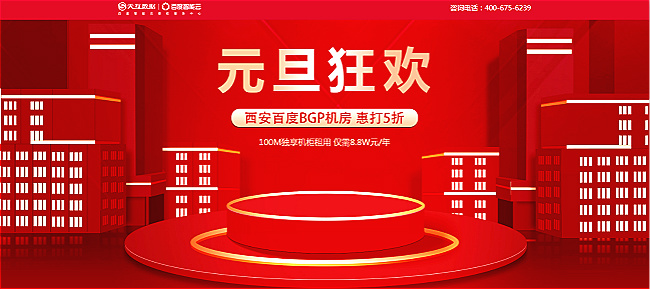 天互數(shù)據(jù)元旦狂歡活動：西安百度BGP機房惠打五折